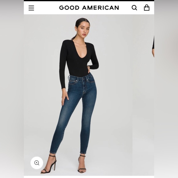 Good American Denim - Good American GOOD LEGS SKINNY JEANS | BLUE609 - BLUE609 / Regular / 12 × 1